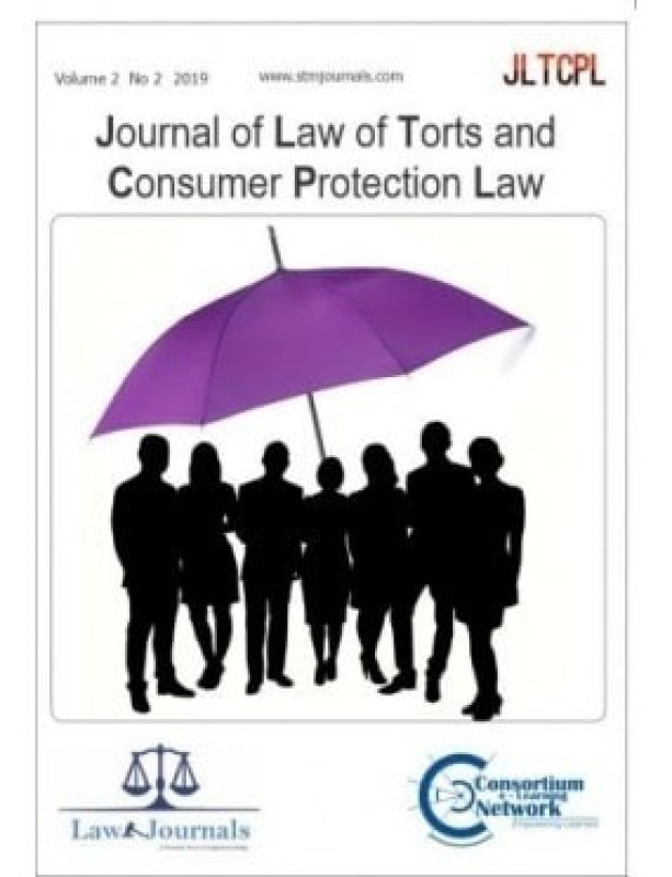Journal Of Law Of Torts And Consumer Protection Law