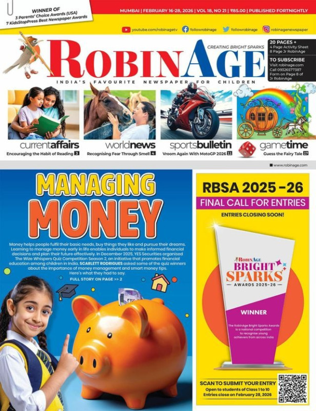RobinAge India's Favourite Newspaper for Children