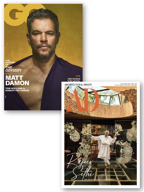 GQ + Architectural Digest Magazine Combo