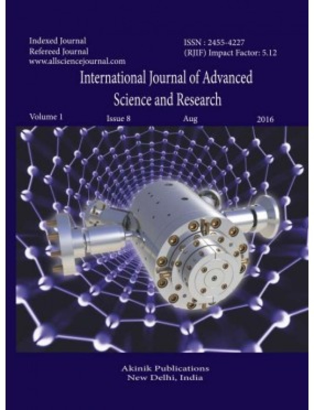 International Journal of Advanced Science and Research