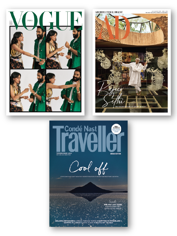 Vogue + Conde Nast Traveller + Architectural Digest Combo