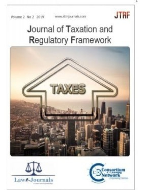 Journal Of Taxation And Regulatory Framework