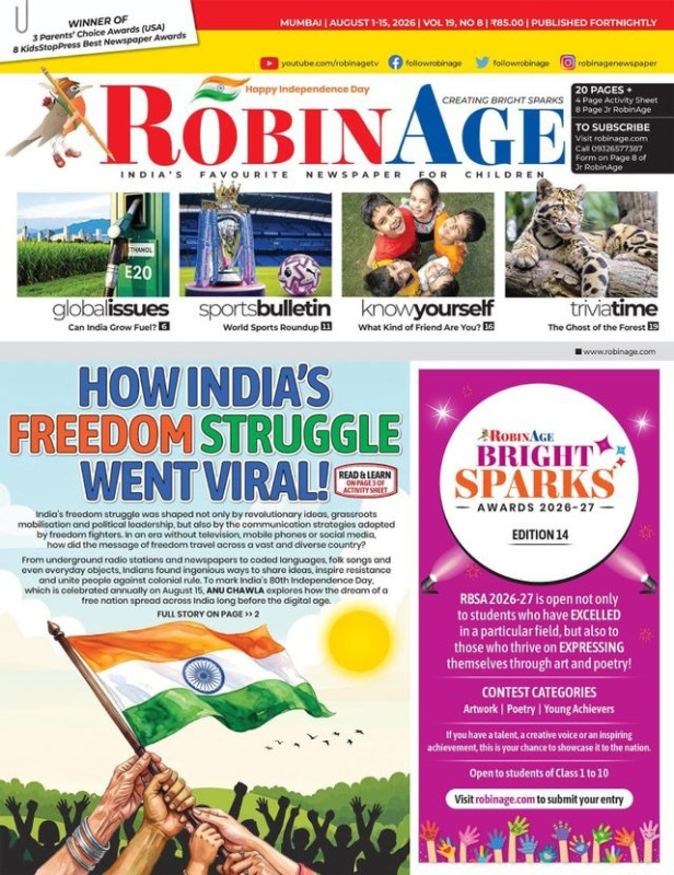 RobinAge India's Favourite Newspaper for Children
