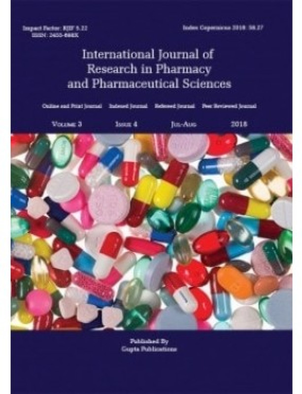 International Journal of Research in Pharmacy and Pharmaceutical Sciences