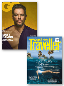 GQ + Conde Nast Traveller Magazines Combo