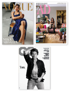 Vogue + GQ + Architectural Digest Magazines Combo