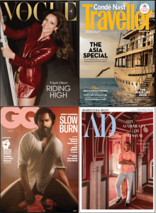 Vogue + GQ + AD + CNT Magazines Combo