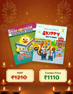 Skippy & Magic Pot Read and Colour Book  Combo