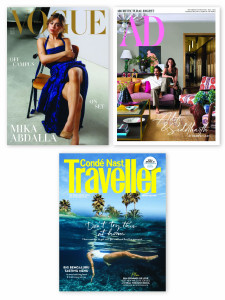 Vogue + Conde Nast Traveller + Architectural Digest Combo