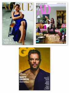 Vogue + GQ + Architectural Digest Magazines Combo