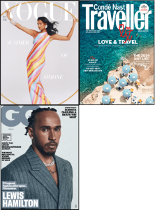 Vogue + GQ + Conde Nast Traveller Magazines Combo